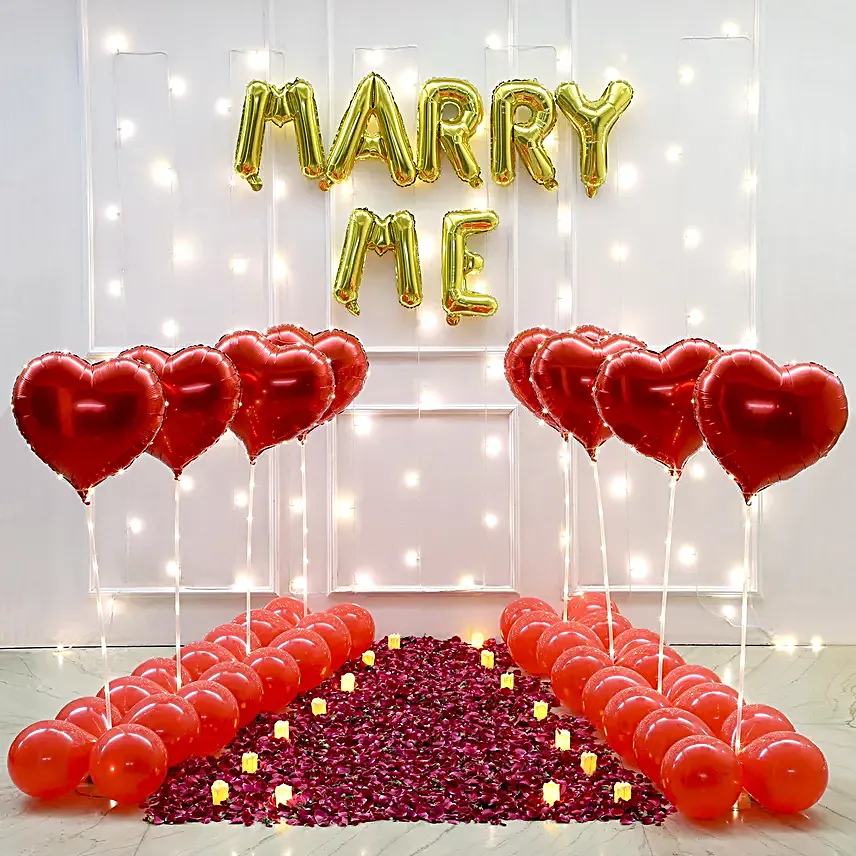 Marry Me Special Balloon Arrangement