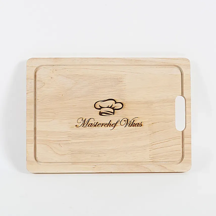 wooden printed chopping board