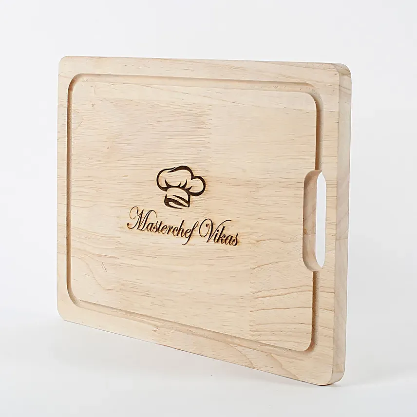 wooden printed chopping board