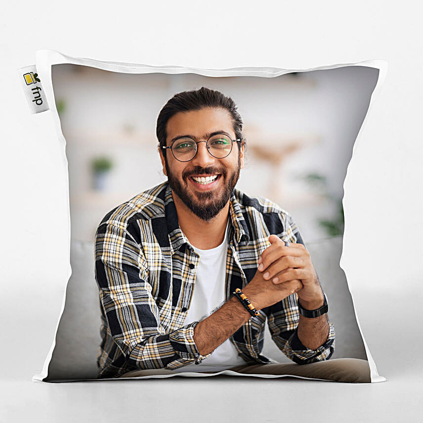 Meenakari Artistic Rakhi N Personalised Classic Cushion Gift
