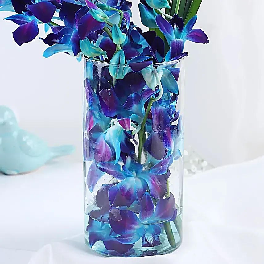 Meenakari Love Bond Rakhi N Enchanting Orchids Vase