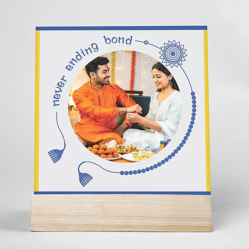 Meenakari Love Bond Rakhi N Personalised Frame