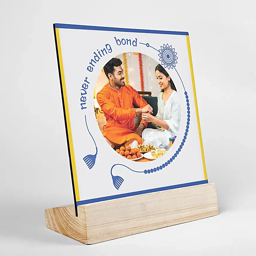 Meenakari Love Bond Rakhi N Personalised Frame