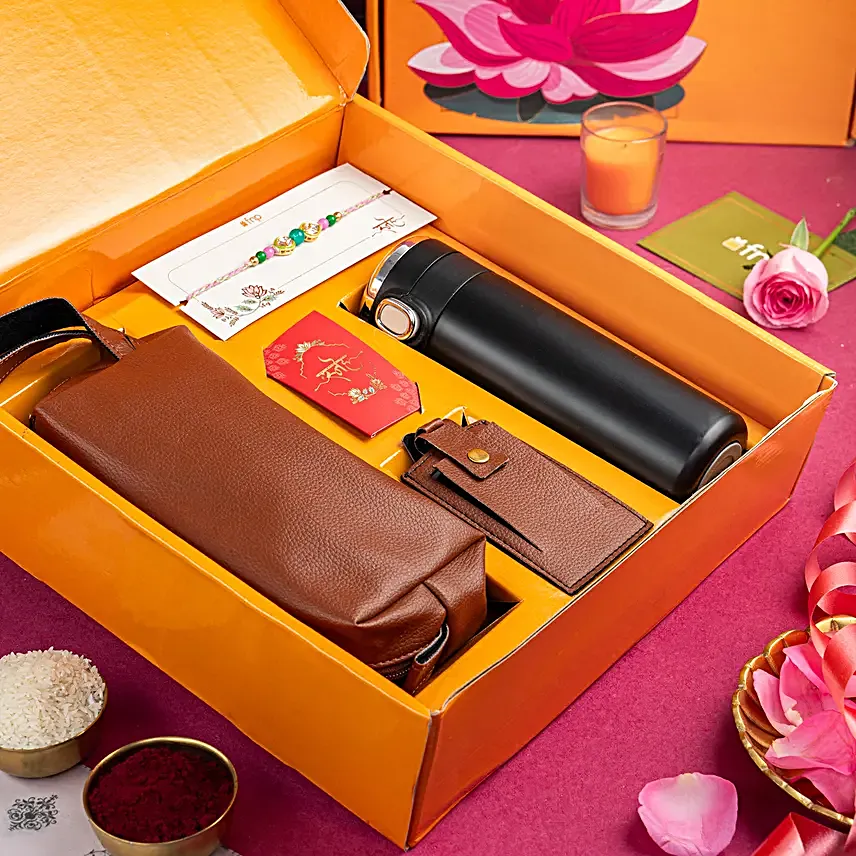 Meenakari Rakhi Magic N Travel Essentials