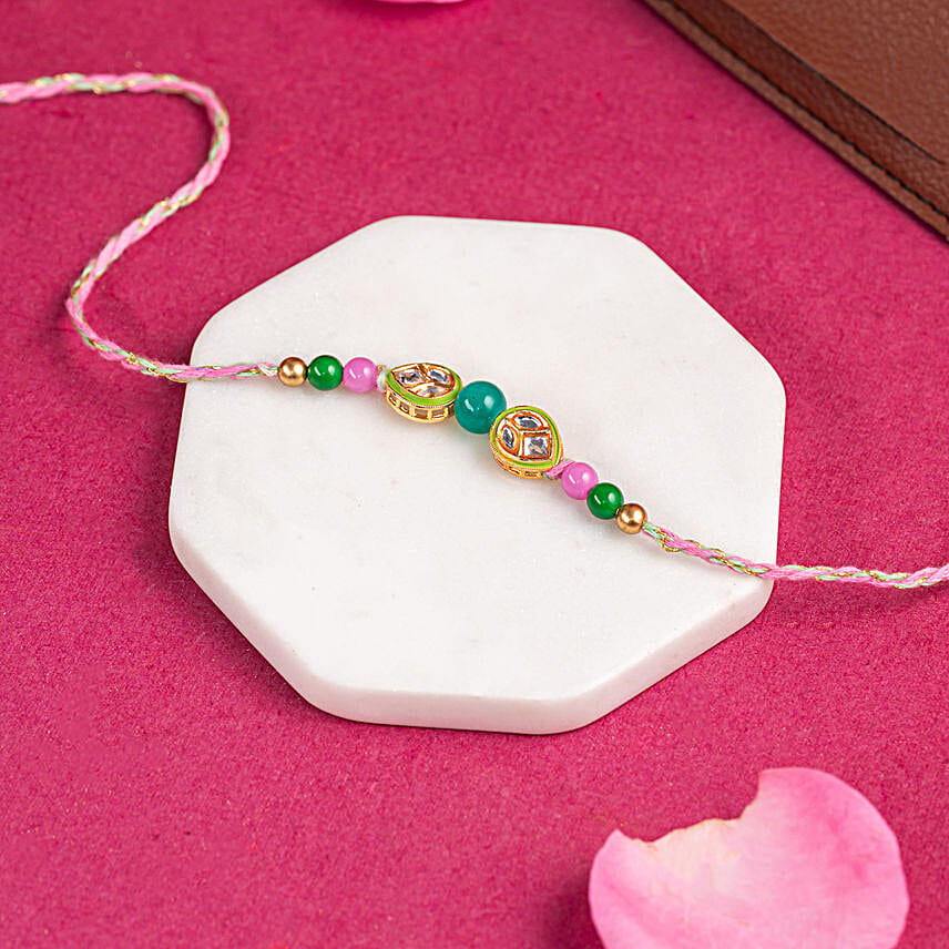 Meenakari Rakhi Magic N Travel Essentials