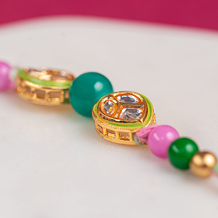 Meenakari Rakhi Magic N Travel Essentials