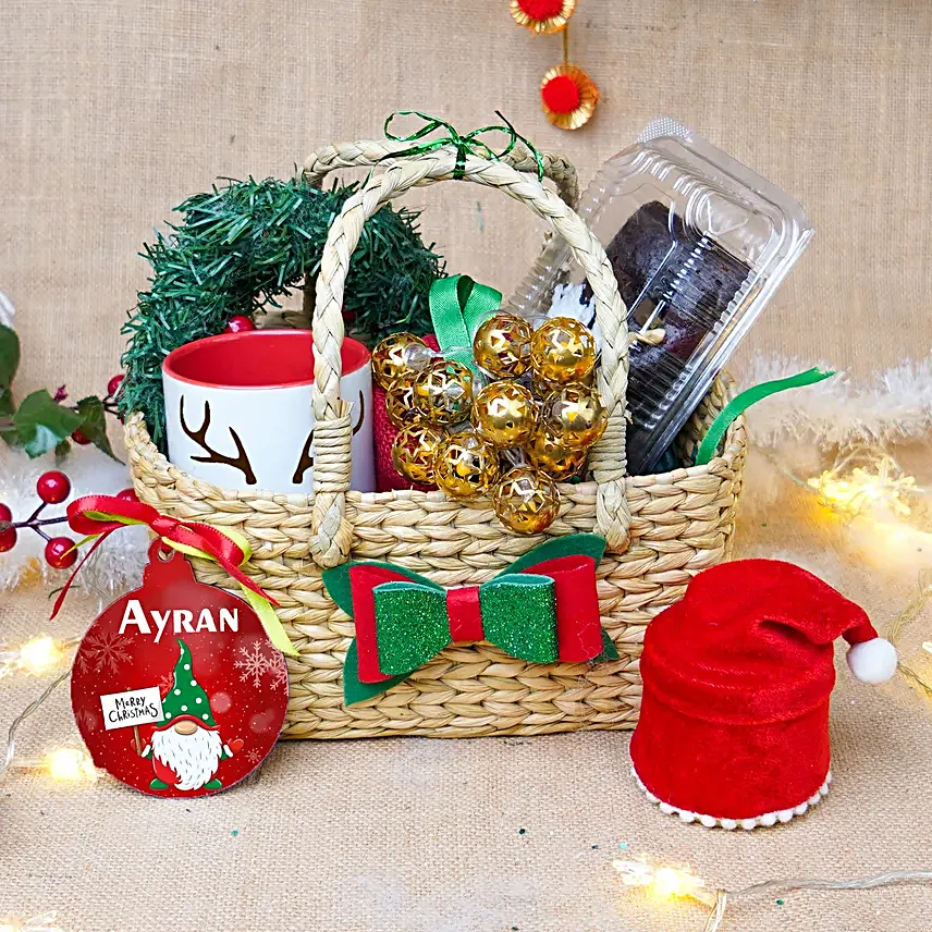 Merry Moments Personalised Gift Basket