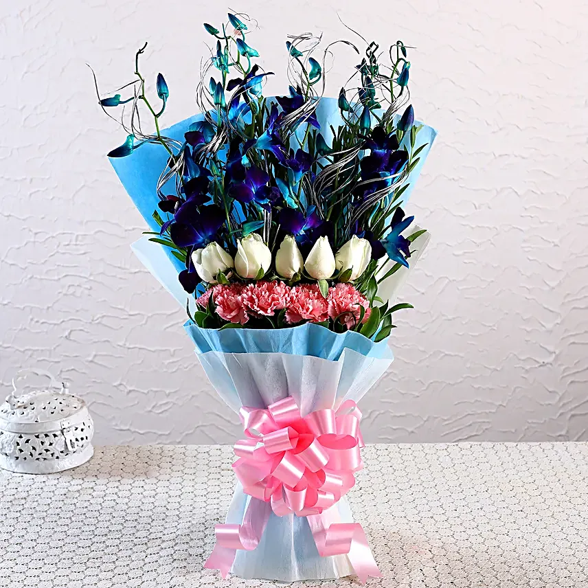 Mesmerising Orchids & Mixed Flowers Bouquet
