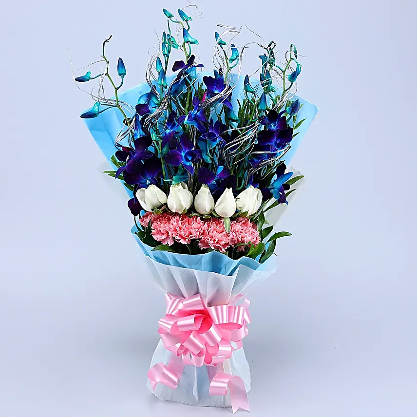 Mesmerising Orchids & Mixed Flowers Bouquet