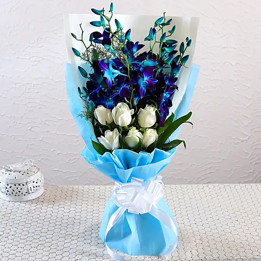 Mesmerising Orchids & Roses Bouquet