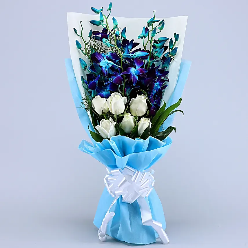 Mesmerising Orchids & Roses Bouquet