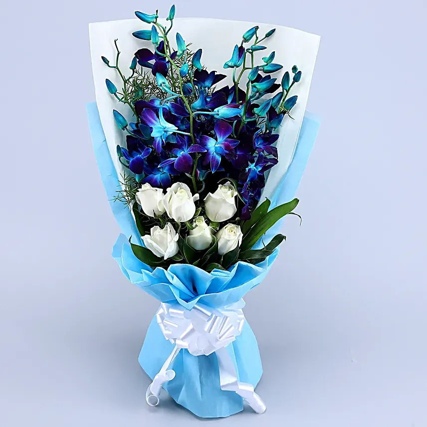 Mesmerising Orchids & Roses Bouquet