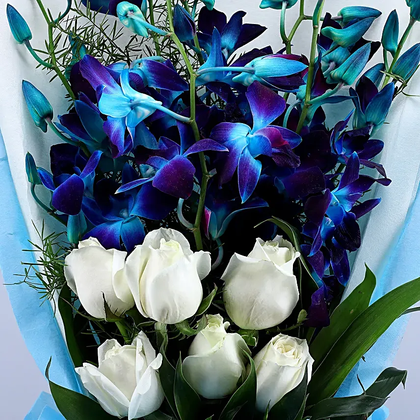 Mesmerising Orchids & Roses Bouquet
