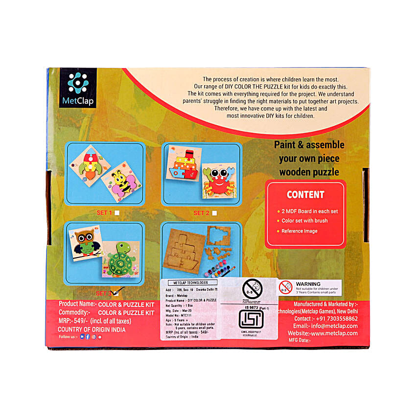 MetClap DIY Colour & Puzzle Kit