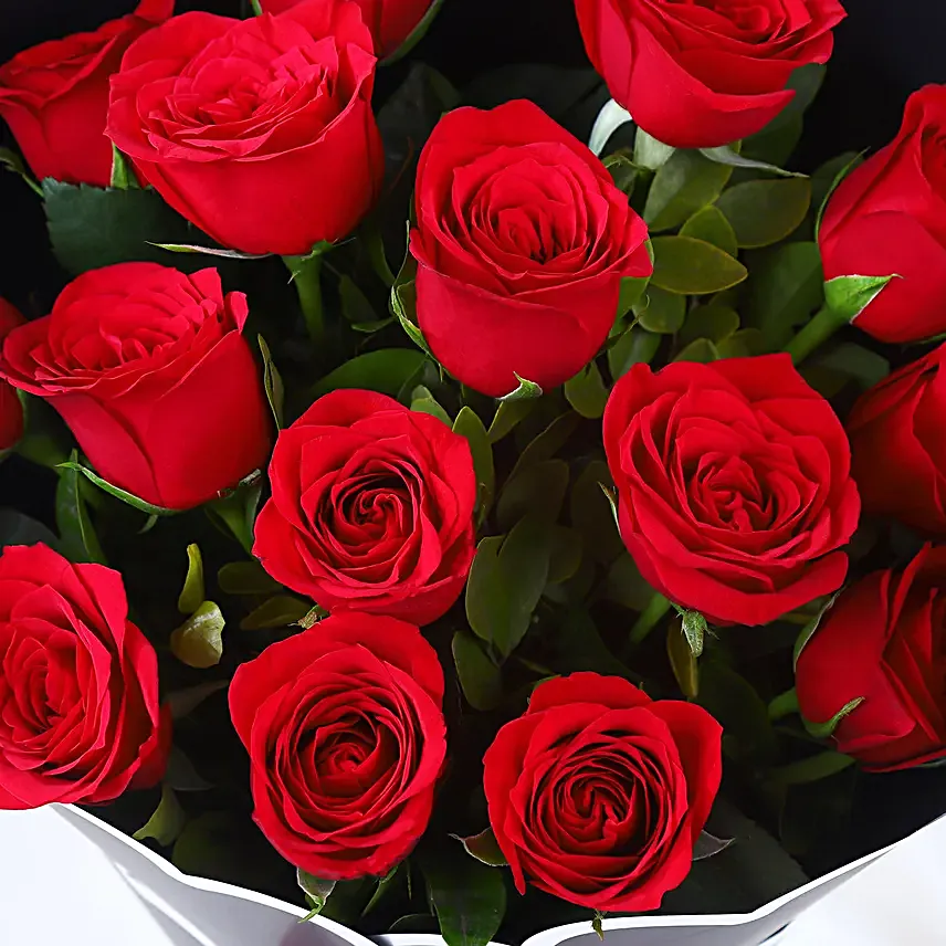 Midnight Passion Rose Bouquet