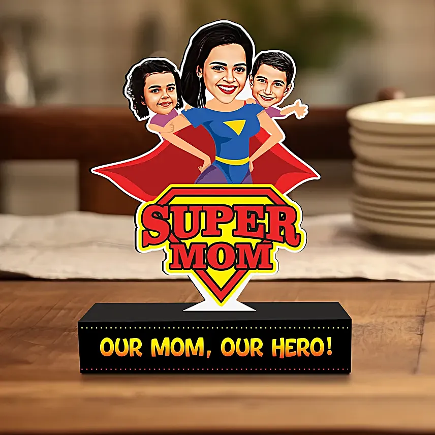 Mighty Mom Personalised Caricature