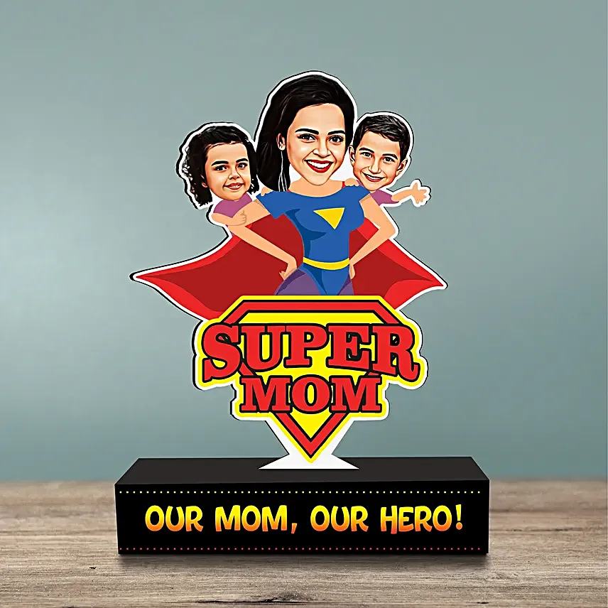 Mighty Mom Personalised Caricature