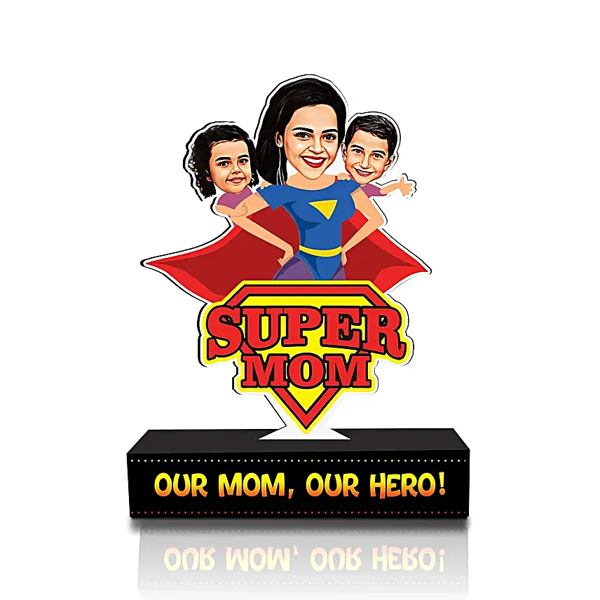 Mighty Mom Personalised Caricature