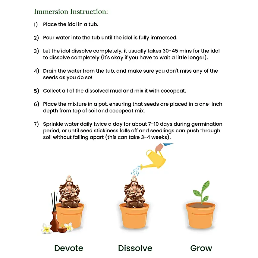 Mini Plantable Ganesha Idol