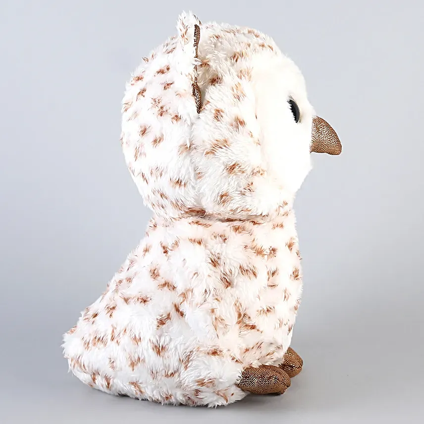 Mirada Glitter Eye Owl Soft Toy