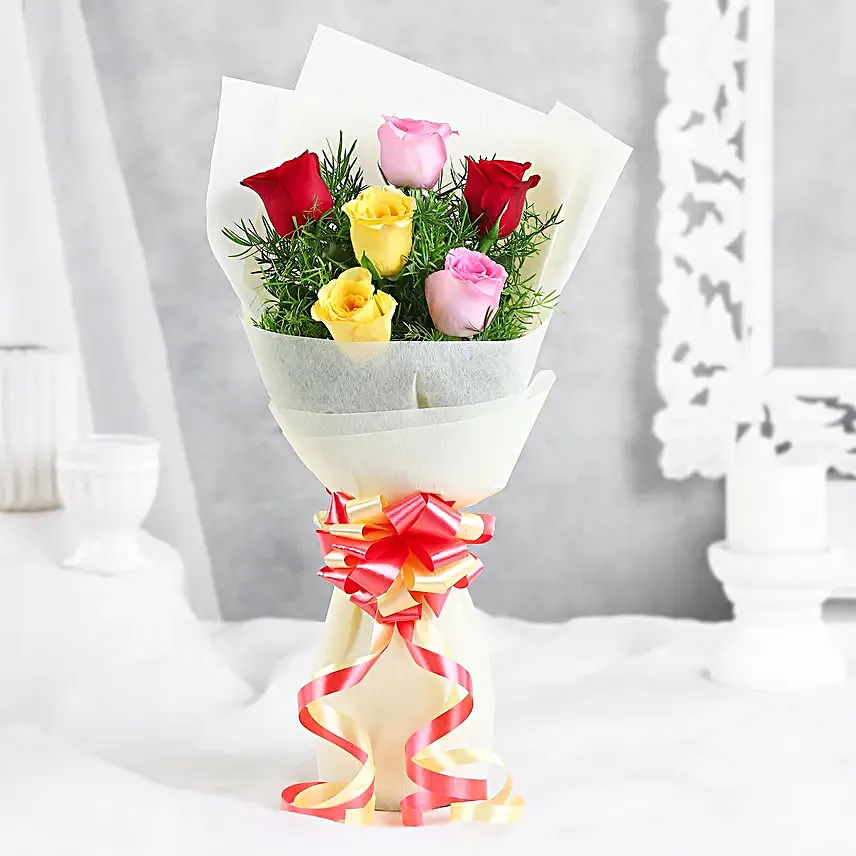 Buy Mixed Love Roses Bunch