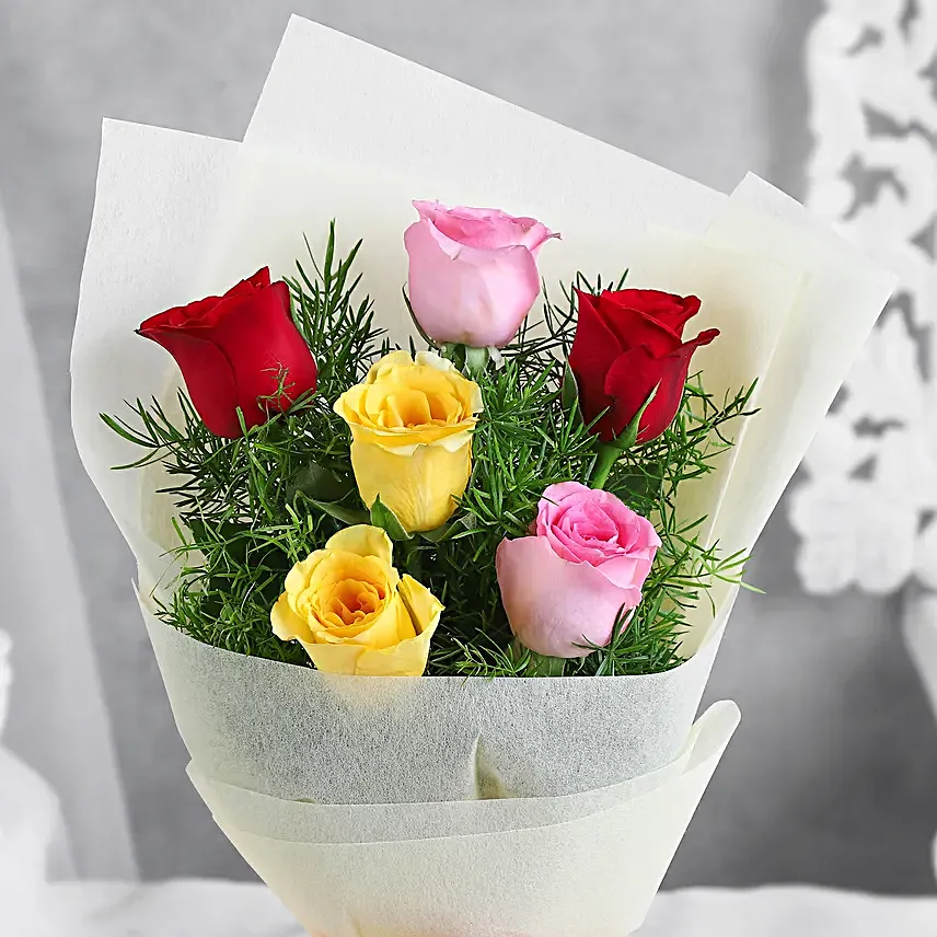Buy Mixed Love Roses Bunch