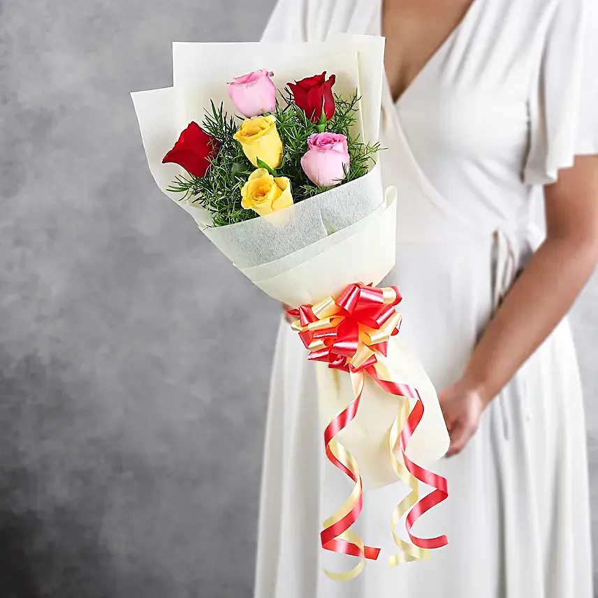 Buy Mixed Love Roses Bunch