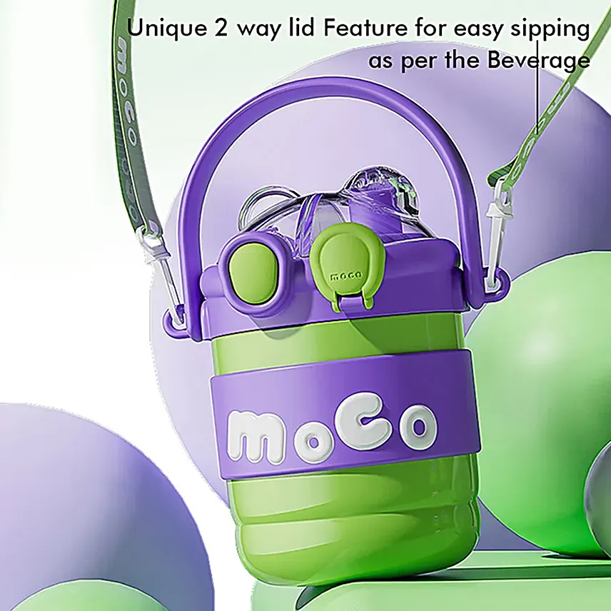Moco Kids Water Green Bottle