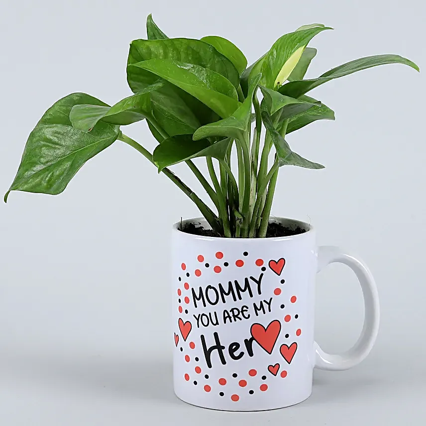 Money Plant In Mommy You Are My Heart Mug