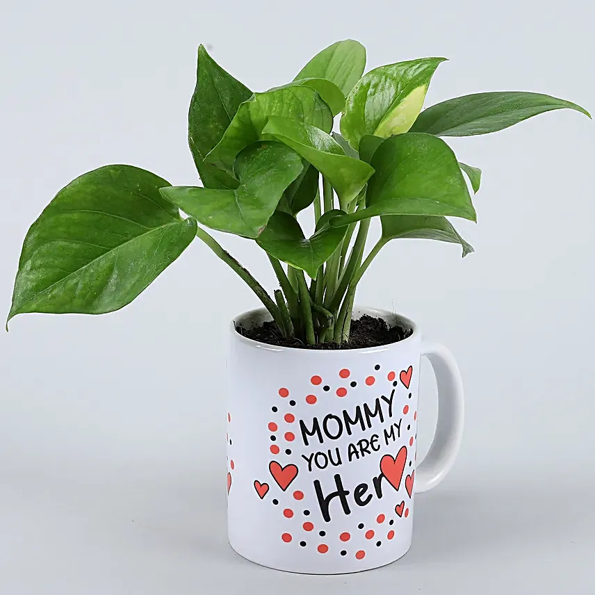 Money Plant In Mommy You Are My Heart Mug