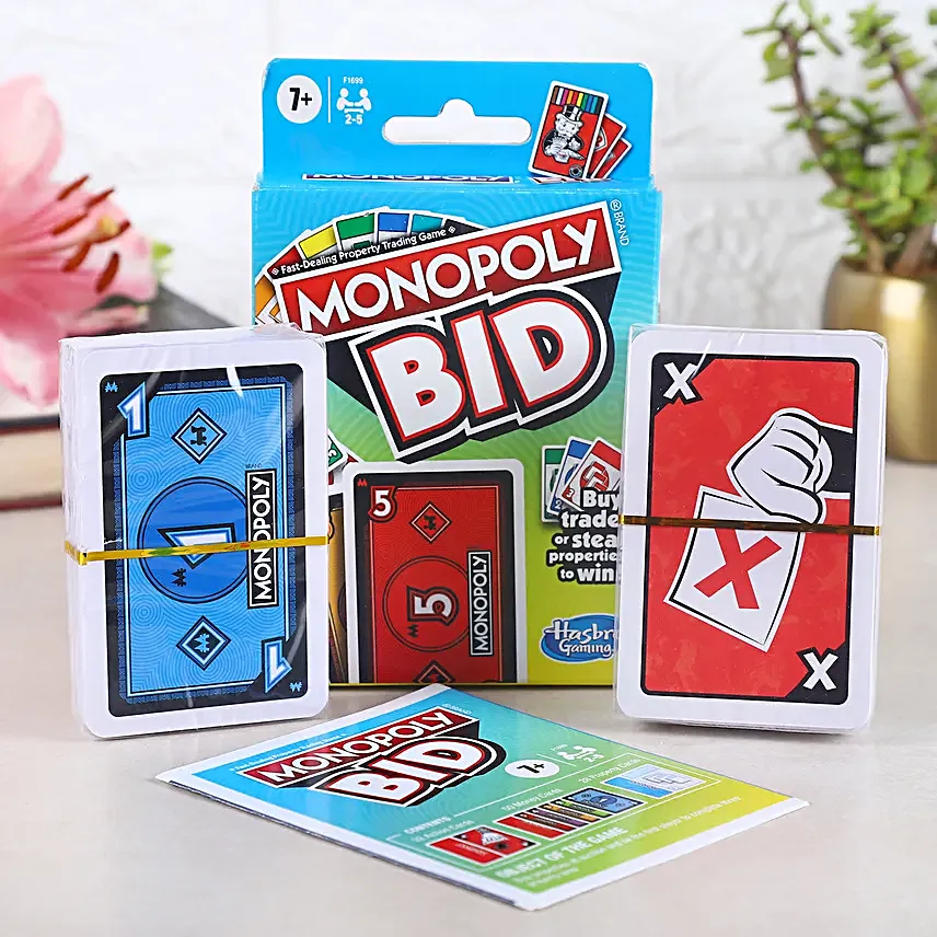 Monopoly Bid Family Card Game