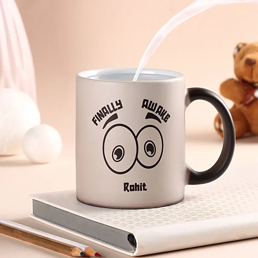 Morning Essential Personalised Magic Mug Hand Delivery