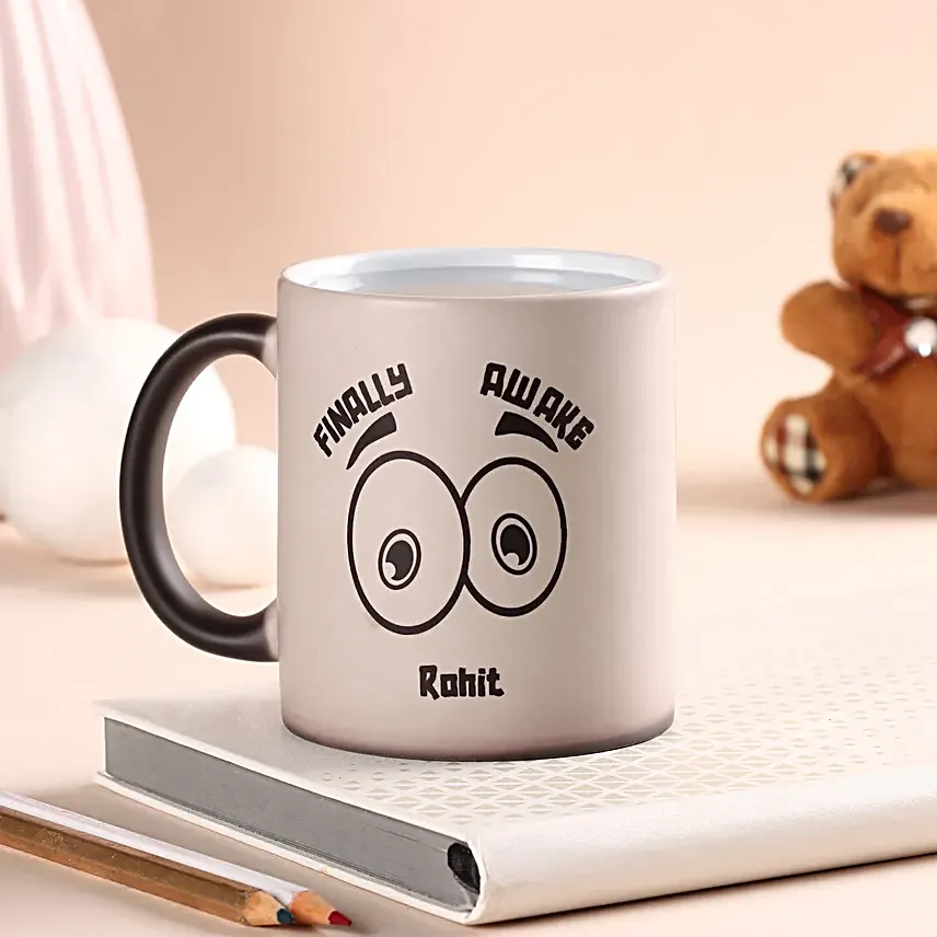 Morning Essential Personalised Magic Mug Hand Delivery