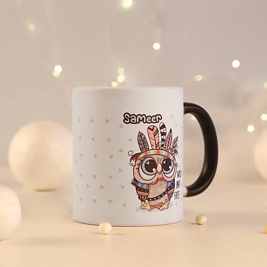 Morning Owl Personalised Magic Mug Hand Delivery