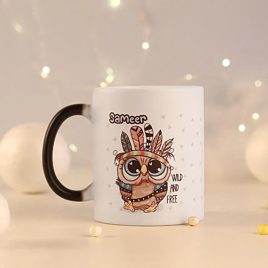 Morning Owl Personalised Magic Mug Hand Delivery