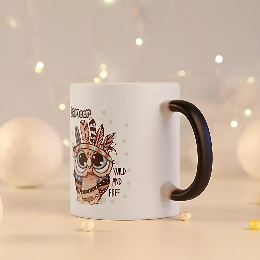 Morning Owl Personalised Magic Mug Hand Delivery