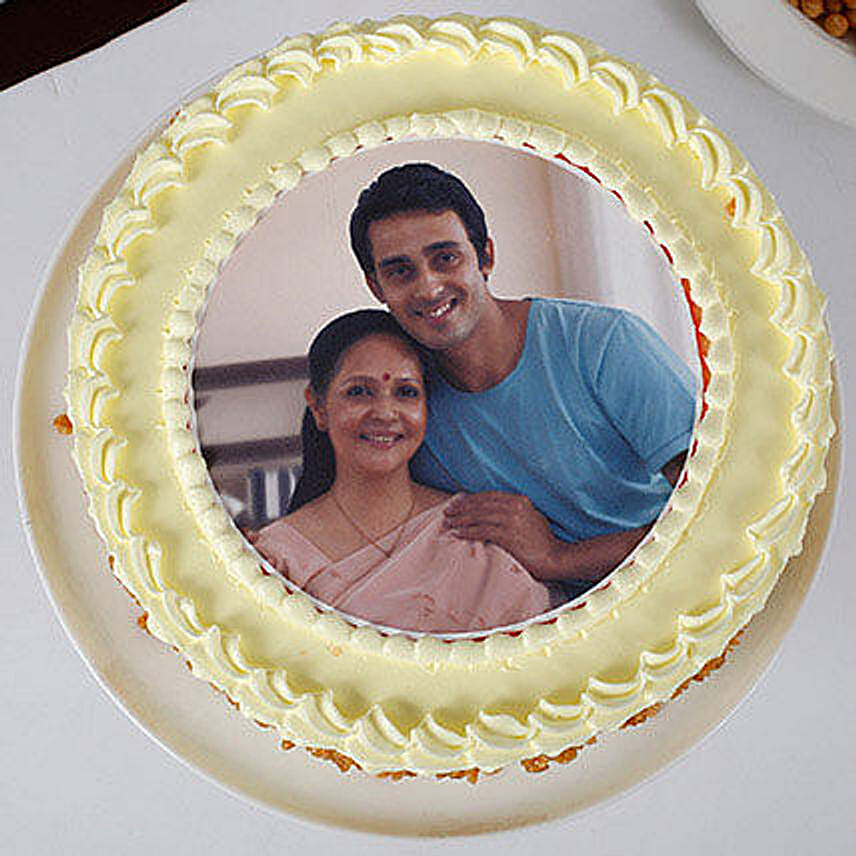 Personalised Round Shape Butterscotch Cake