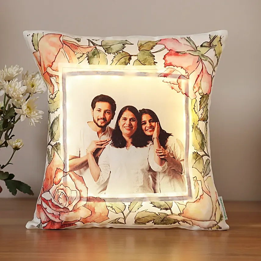 Mothers Day Personalised LED Cushion Hand Delivery