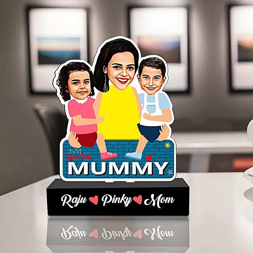 Mothers Embrace Personalised Caricature