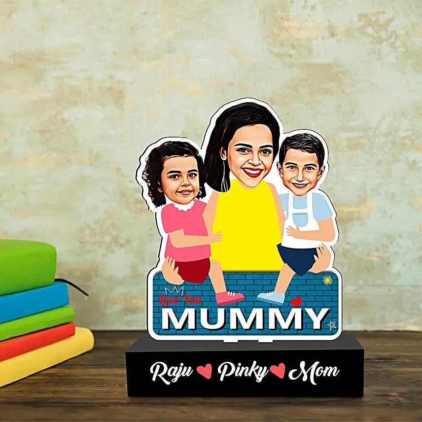 Mothers Embrace Personalised Caricature