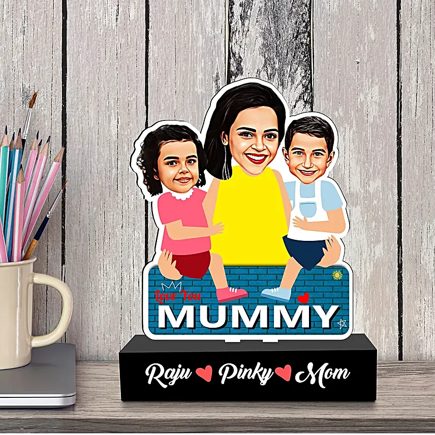 Mothers Embrace Personalised Caricature