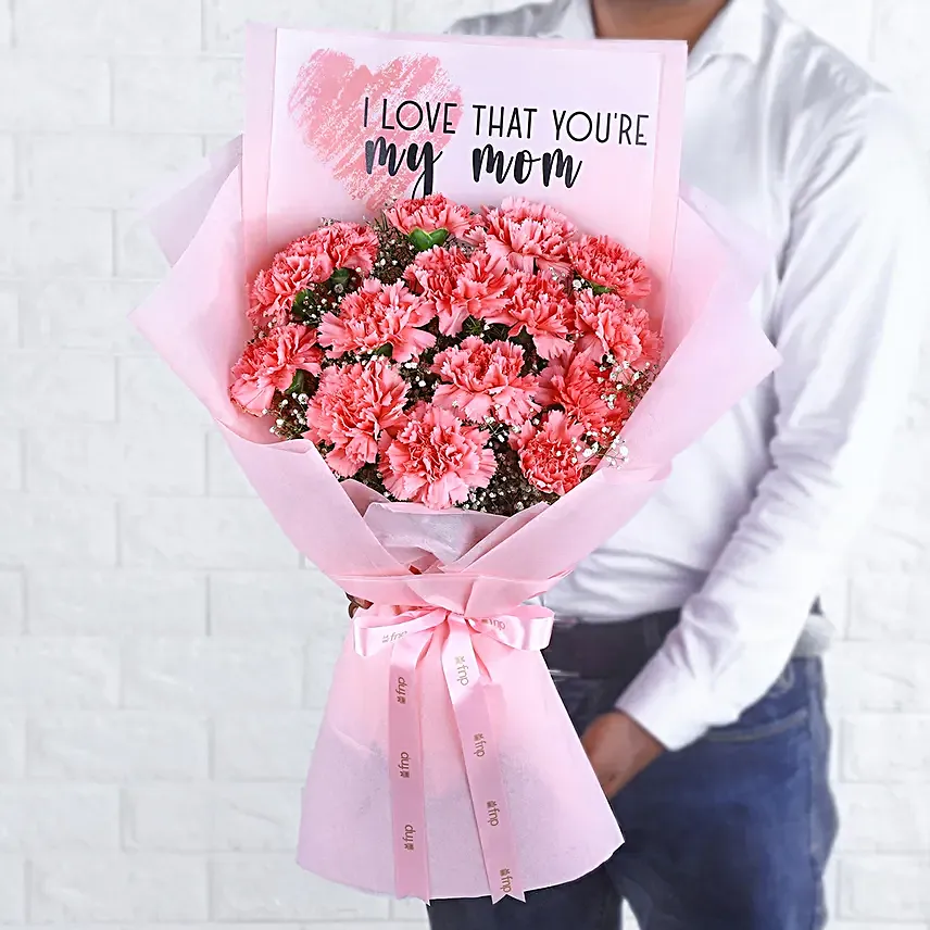 Mothers Love Carnation Bouquet