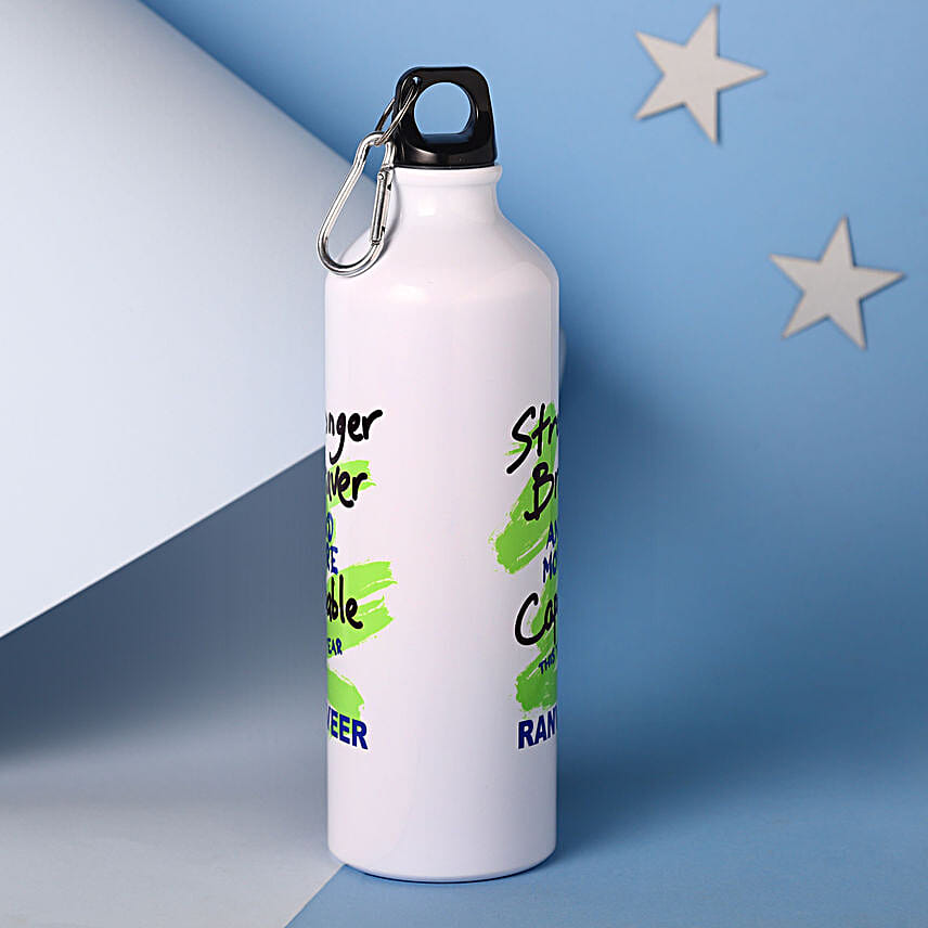 Motivating Quote Personalised Bottle Hand Delivery