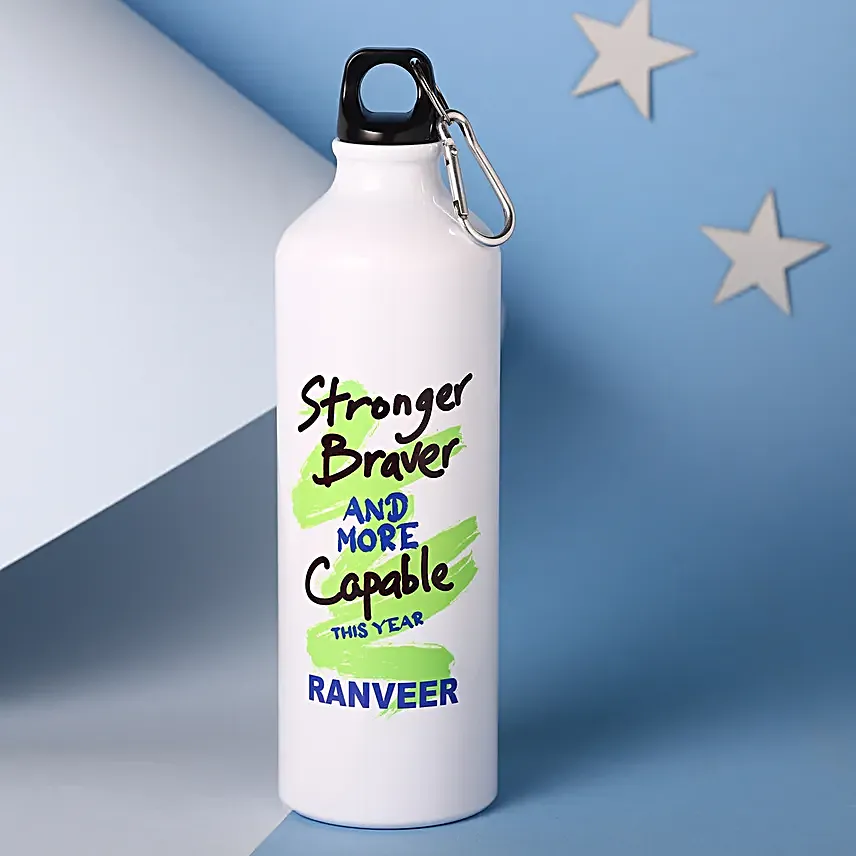 Motivating Quote Personalised Bottle