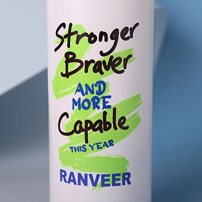 Motivating Quote Personalised Bottle