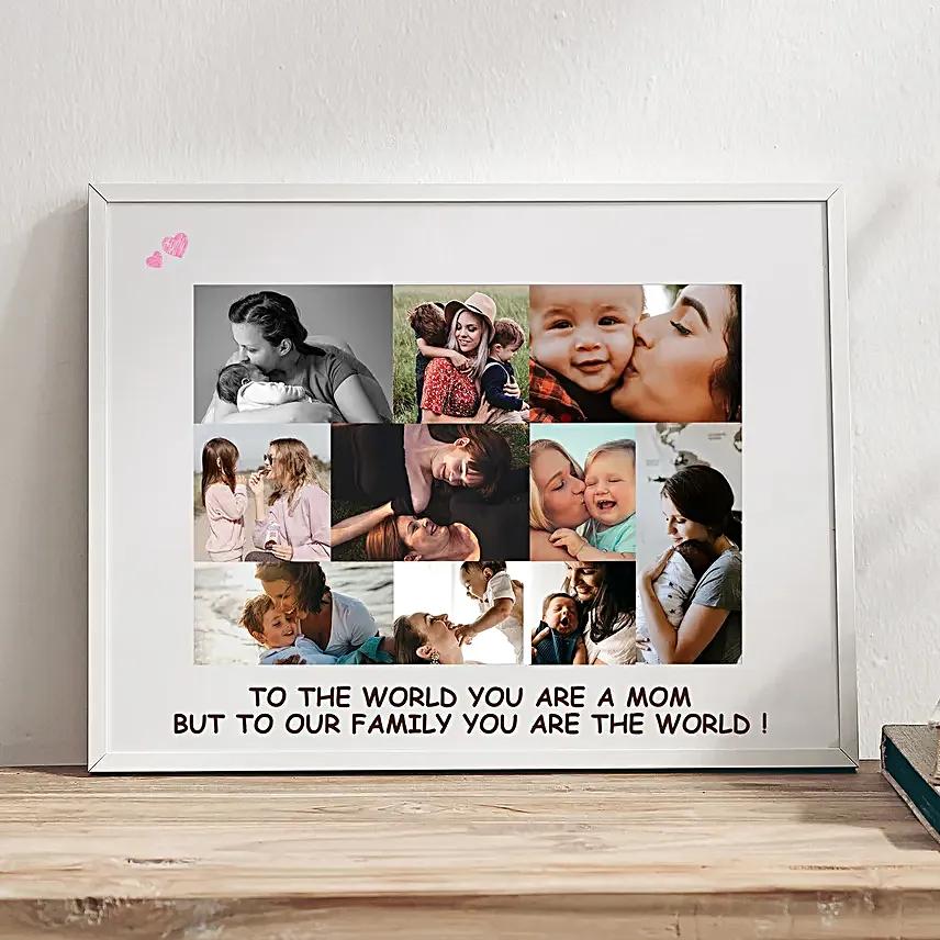 Mum is My World Personalised Frame