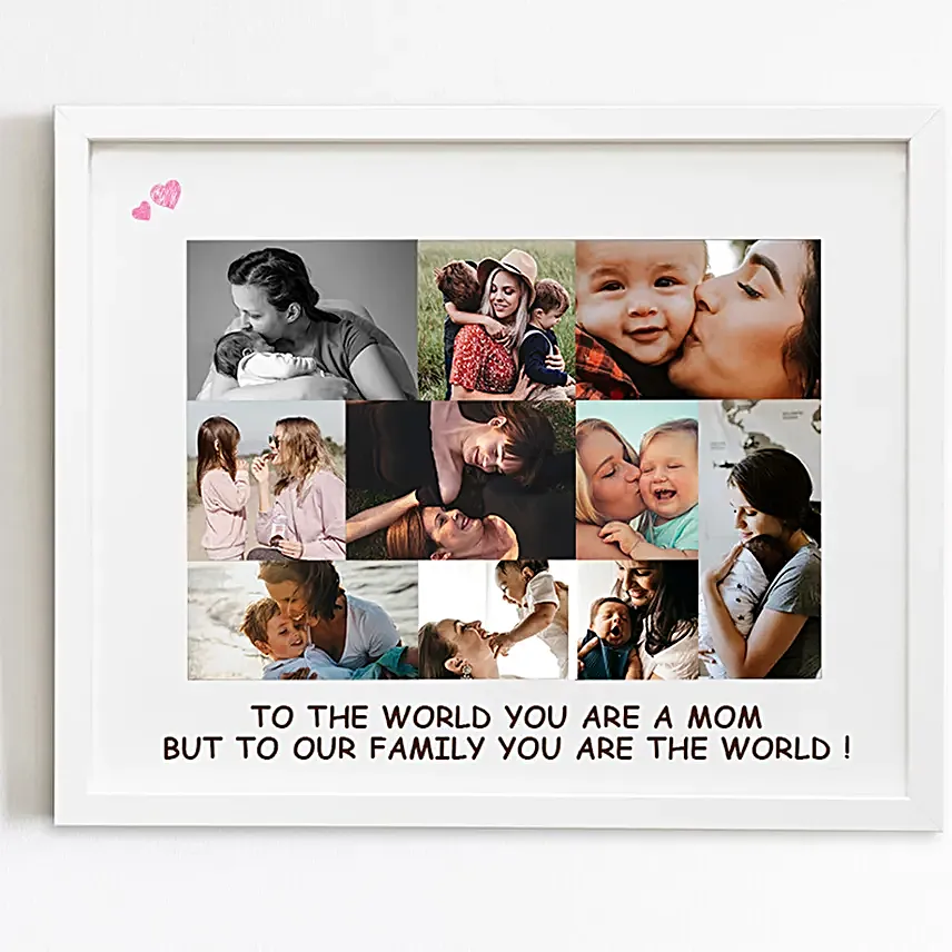 Mum is My World Personalised Frame