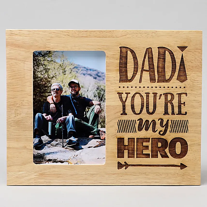 wooden photo frame for dad