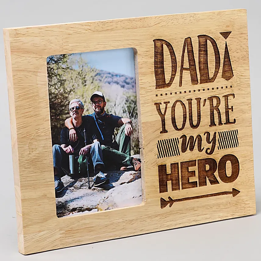 wooden photo frame for dad