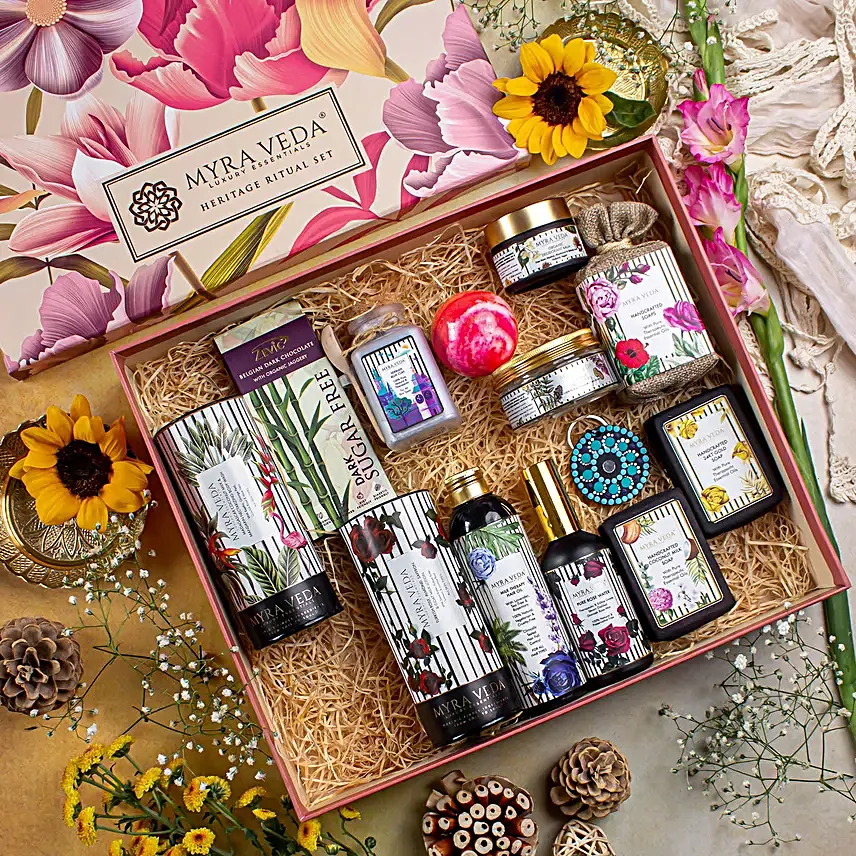 Myra Veda Skin Care Kit Hamper Pack Of 12